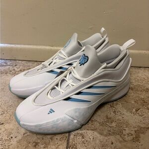 Adidas Dame 9 Cold Hearts SMU OTE Mens Size 13 White Basketball Shoes JR6486